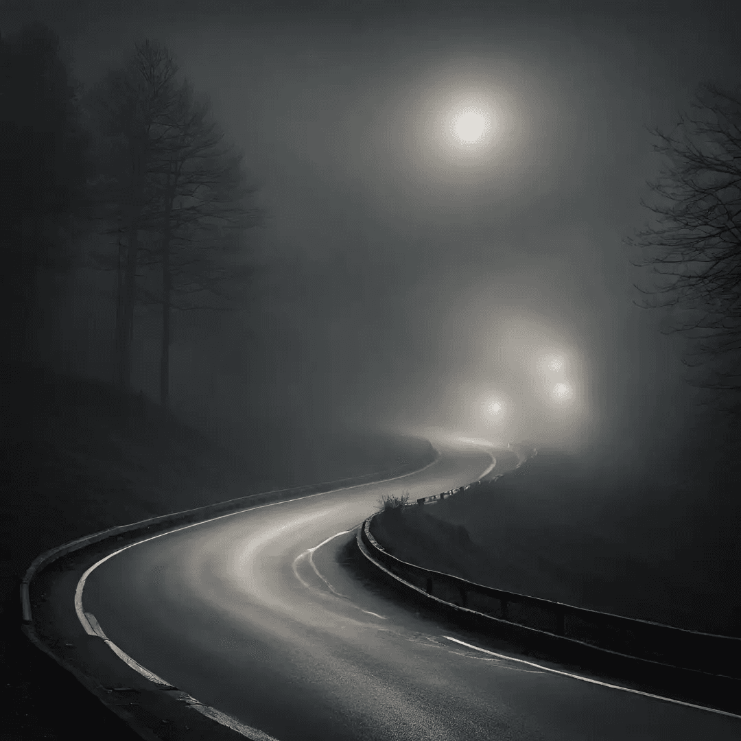 Dark and creepy road